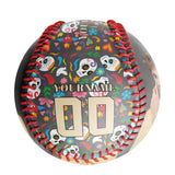 Personalized Carter Guitar Skull Photo Baseballs