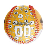 Personalized Gold Skull Photo Baseballs