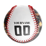 Personalized White Demon Knight Skull Photo Baseballs