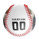 Personalized White Pirate Skull Photo Baseballs