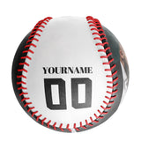 Personalized White Skull Pile Photo Baseballs