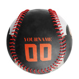 Personalized Black Mechanical Wings Skull Photo Baseballs