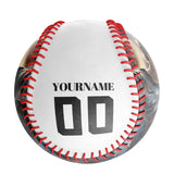 Personalized White Pirate Skull Photo Baseballs