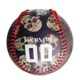 Personalized Horror Skull Base Map Photo Baseballs