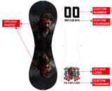 Personalized White Half Face Devil Skull Photo Baseballs