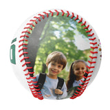 Personalized White Ready Set Learn Starting School 2th Grade Photo Baseballs