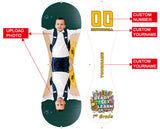 Personalized White Ready Set Learn Starting School 7th Grade Photo Baseballs