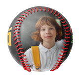 Personalized Black Back To School Photo Baseballs