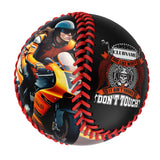 Personalized Black Don't Touch Skull Motorcycle Club Photo Baseballs