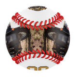 Personalized White Sunset Motorcycle Club Photo Baseballs