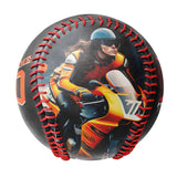 Personalized Black Don't Touch Skull Motorcycle Club Photo Baseballs