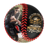 Personalized Black Live to Ride Ride to Live Motorcycle Club Photo Baseballs