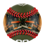 Personalized Olive Motorcycle Club Photo Baseballs