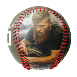 Personalized Olive Motorcycle Club Photo Baseballs