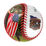 Personalized White Eagle Biker Photo Baseballs