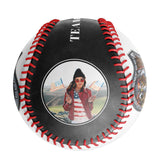Personalized Black Eagle Biker Photo Baseballs