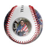 Personalized White Eagle Biker Photo Baseballs