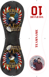 Personalized White American Flag Eagle Photo Baseballs