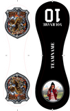 Personalized Black Eagle Biker Photo Baseballs