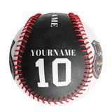 Personalized Black Eagle Biker Photo Baseballs