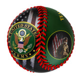 Personalized Dark Green United States Army Photo Baseballs
