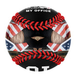 Personalized Black I'll Be in My Office Truck Photo Baseballs