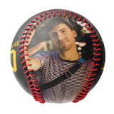Personalized Black Papa Truck Photo Baseballs