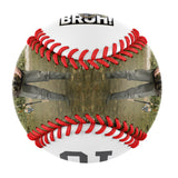 Personalized White Bruh Fishing Photo Baseballs