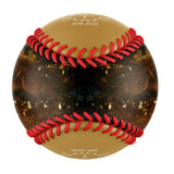 Personalized Old Gold Memorial Photo Baseballs
