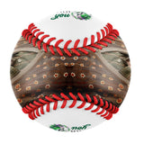 Personalized White Memorial Photo Baseballs