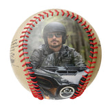 Personalized Khaki Memorial Photo Baseballs