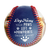 Personalized Royal Dog Pet Memorial Photo Baseballs