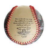 Personalized Khaki Memorial Photo Baseballs