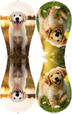Personalized 2 Pet Dog Photo Baseballs