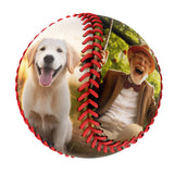 Personalized Pet Dog and Owner Photo Baseballs