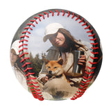 Personalized Pet Dog and Owner Photo Baseballs