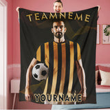Personalized Soccer Team Photo Sports Blanket