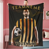 Personalized Soccer Team Photo Sports Blanket