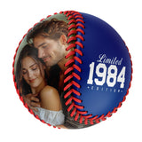 Personalized Anniversary Name Time Photo Royal Baseballs