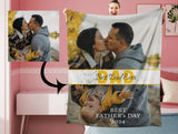 Personalized Best Father's Day Photo Blanket