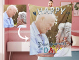 Personalized Happy Grandparents Day Photo Blanket