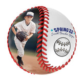 Personalized White Name Number Logo Leather Varsity Team Authentic Baseballs