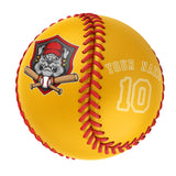 Personalized Gold Leather Gold Authentic Baseballs