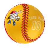 Personalized Gold Leather Gold Authentic Baseballs