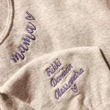 MAMA SWEATSHIRT, Custom Embroidered Mama Crewneck with Kids Names Sweatshirt Pregnancy Reveal Gift for New mom Custom Shirt Mothers Day Gift