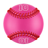 Personalized Pink Leather Pink Authentic Baseballs