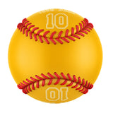 Personalized Gold Leather Gold Authentic Baseballs