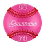 Personalized Pink Leather Pink Authentic Baseballs