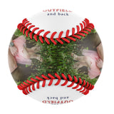 Personalized Dad Grandpa Photo Baseballs,love you to the outfield and back,Father's Day Gift