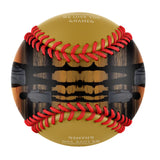 Personalized Dad Grandpa Photo Name Old Gold Baseballs,We Love You,Father's Day Gift